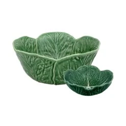 Bordallo Pinheiro Cabbage Salad Serving Set, Green, 5 Pieces -Lenox Shop bordallo pinheiro cabbage salad serving set green 5 pieces 5473