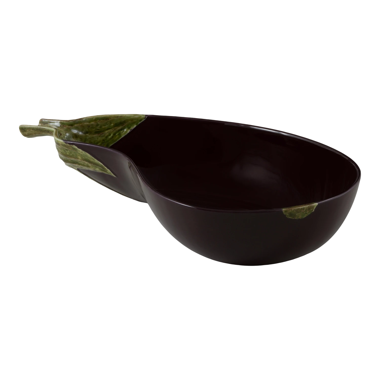 Bordallo Pinheiro Eggplant Salad Bowl, 135 Oz 3 Bordallo Pinheiro Eggplant Salad Bowl, 135 Oz