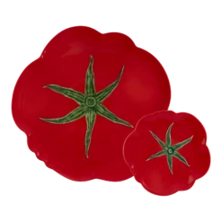 Bordallo Pinheiro Tomato Pizza Serving Set, 5 Pieces