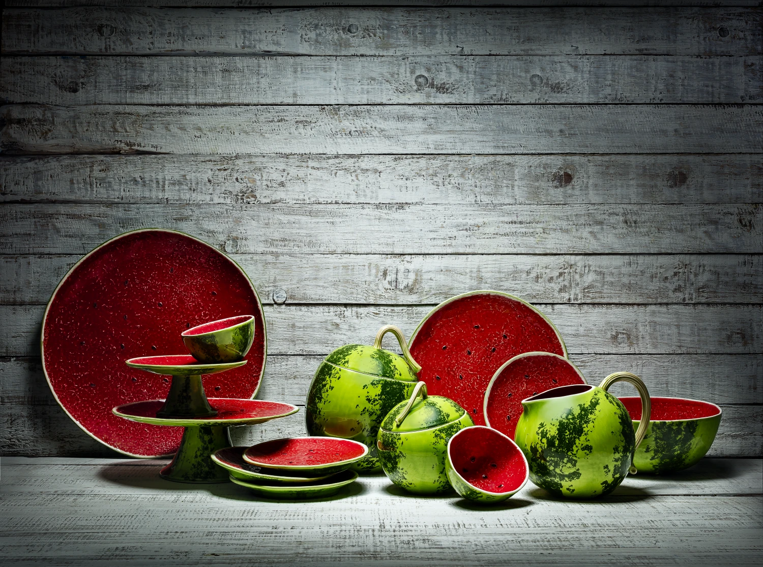 Bordallo Pinheiro Watermelon Salad Serving Set, 5 Pieces 7 Bordallo Pinheiro Watermelon Salad Serving Set, 5 Pieces - Image 5