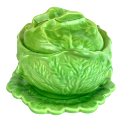 Cabbage Bowl Lidded Serving Bowl