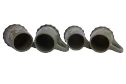 Circa 1900 Art Nouveau Pottery Mugs By Dalpayrat, Set Of 4 -Lenox Shop circa 1900 art nouveau pottery mugs by dalpayrat set of 4 6076