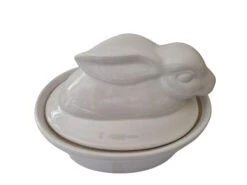 Circa 1960 French Porcelain Bunny Rabbit Tureen -Lenox Shop circa 1960 french porcelain bunny rabbit tureen 0884