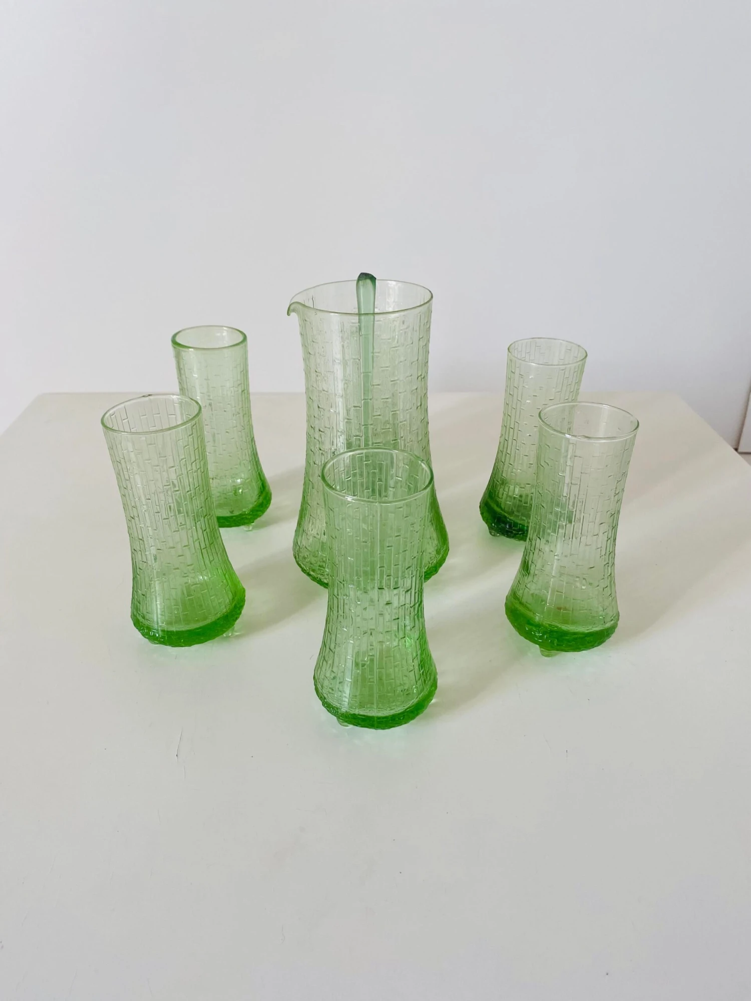 Cocktail Service In Green Color, 1960s, Set Of 7 6 Cocktail Service In Green Color, 1960s, Set Of 7 - Image 4