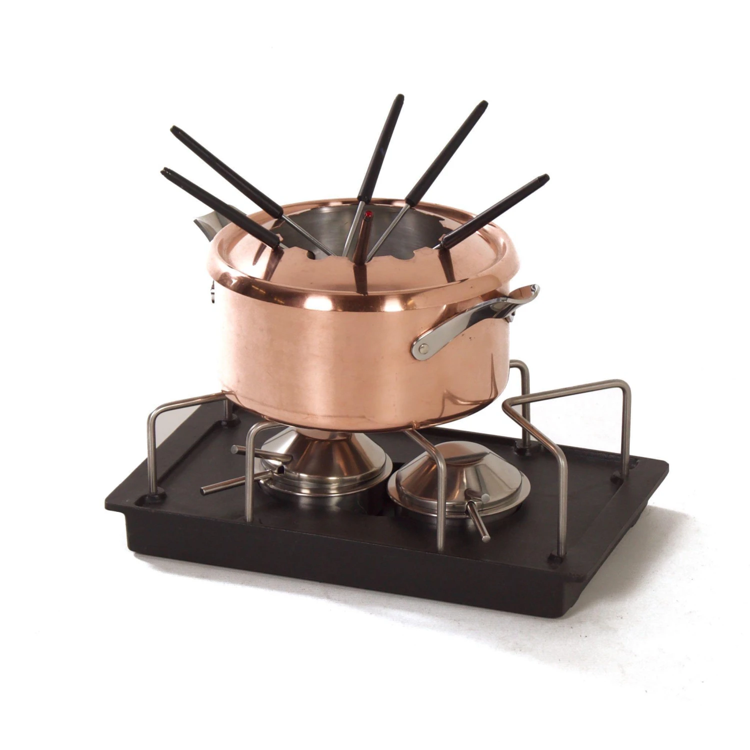 Danish Fondue Set By Henning Koppel For Georg Jensen, 1970s, Set Of 8 11 Danish Fondue Set By Henning Koppel For Georg Jensen, 1970s, Set Of 8 - Image 9