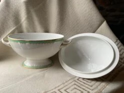 Early 19th Century Antique French Green & Gilt Porcelain Large Soup Tureen 13 Early 19th Century Antique French Green & Gilt Porcelain Large Soup Tureen -Lenox Shop early 19th century antique french green and gilt porcelain large soup tureen 2951