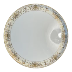 Early 20th Century Noritake Serving Plate White With Gold Band