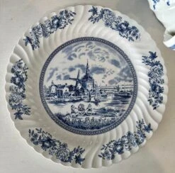 English Blue & White Soup Tureen, Set -Lenox Shop english blue and white soup tureen set 2964