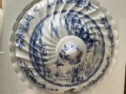 English Blue & White Soup Tureen, Set -Lenox Shop english blue and white soup tureen set 8210