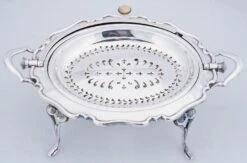 English Roll-Over Dome Top Silver Tureen Or Footed Serving Dish -Lenox Shop english roll over dome top silver tureen or footed serving dish 1501