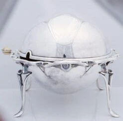 English Roll-Over Dome Top Silver Tureen Or Footed Serving Dish -Lenox Shop english roll over dome top silver tureen or footed serving dish 2087
