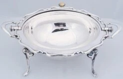 English Roll-Over Dome Top Silver Tureen Or Footed Serving Dish -Lenox Shop english roll over dome top silver tureen or footed serving dish 2145