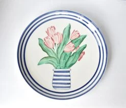 Extra-Large Vietri Italy Platter With Tulips 9 Extra-Large Vietri Italy Platter With Tulips -Lenox Shop extra large vietri italy platter with tulips 9863