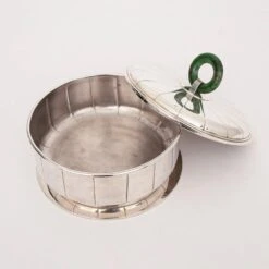 French Art Deco Silver On Bronze Tureens By Jean E Puiforcat, 1920s, Set Of 3 -Lenox Shop french art deco silver on bronze tureens by jean e puiforcat 1920s set of 3 2361