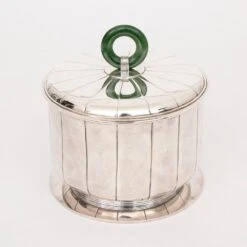 French Art Deco Silver On Bronze Tureens By Jean E Puiforcat, 1920s, Set Of 3 -Lenox Shop french art deco silver on bronze tureens by jean e puiforcat 1920s set of 3 4056