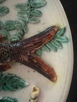 French Palissy Style Trompe L'Oeil Plaque Attributed To School Of Paris Achille Barbizet, C1880 -Lenox Shop french palissy style trompe loeil plaque attributed to school of paris achille barbizet c1880 1021