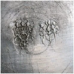 French/swiss C. Peuty Pewter Oval Wavy Edge Multi-reed Platter -Lenox Shop frenchswiss c peuty pewter oval wavy edge multi reed platter 8156