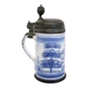 German Bayreuth Faience Pottery Pewter Mounted Blue And White Tankard 2 German Bayreuth Faience Pottery Pewter Mounted Blue And White Tankard -Lenox Shop german bayreuth faience pottery pewter mounted blue and white tankard 2856
