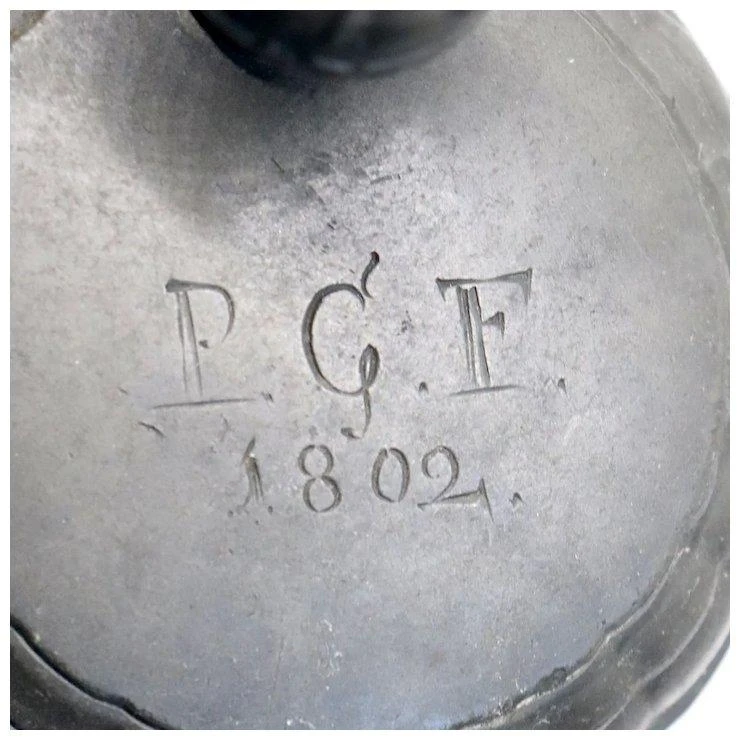 German Bayreuth Faience Pottery Pewter Mounted Blue And White Tankard 12 German Bayreuth Faience Pottery Pewter Mounted Blue And White Tankard - Image 10