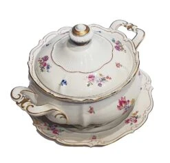 German Porcelain Tureen And Charger By VEB R,Reichenbach, Set Of 3 11 German Porcelain Tureen And Charger By VEB R,Reichenbach, Set Of 3 -Lenox Shop german porcelain tureen and charger by veb rreichenbach set of 3 3780