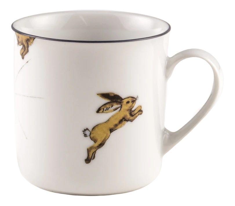 Gray Porcelain Collection Cup From Litolff, 1946 3 Gray Porcelain Collection Cup From Litolff, 1946