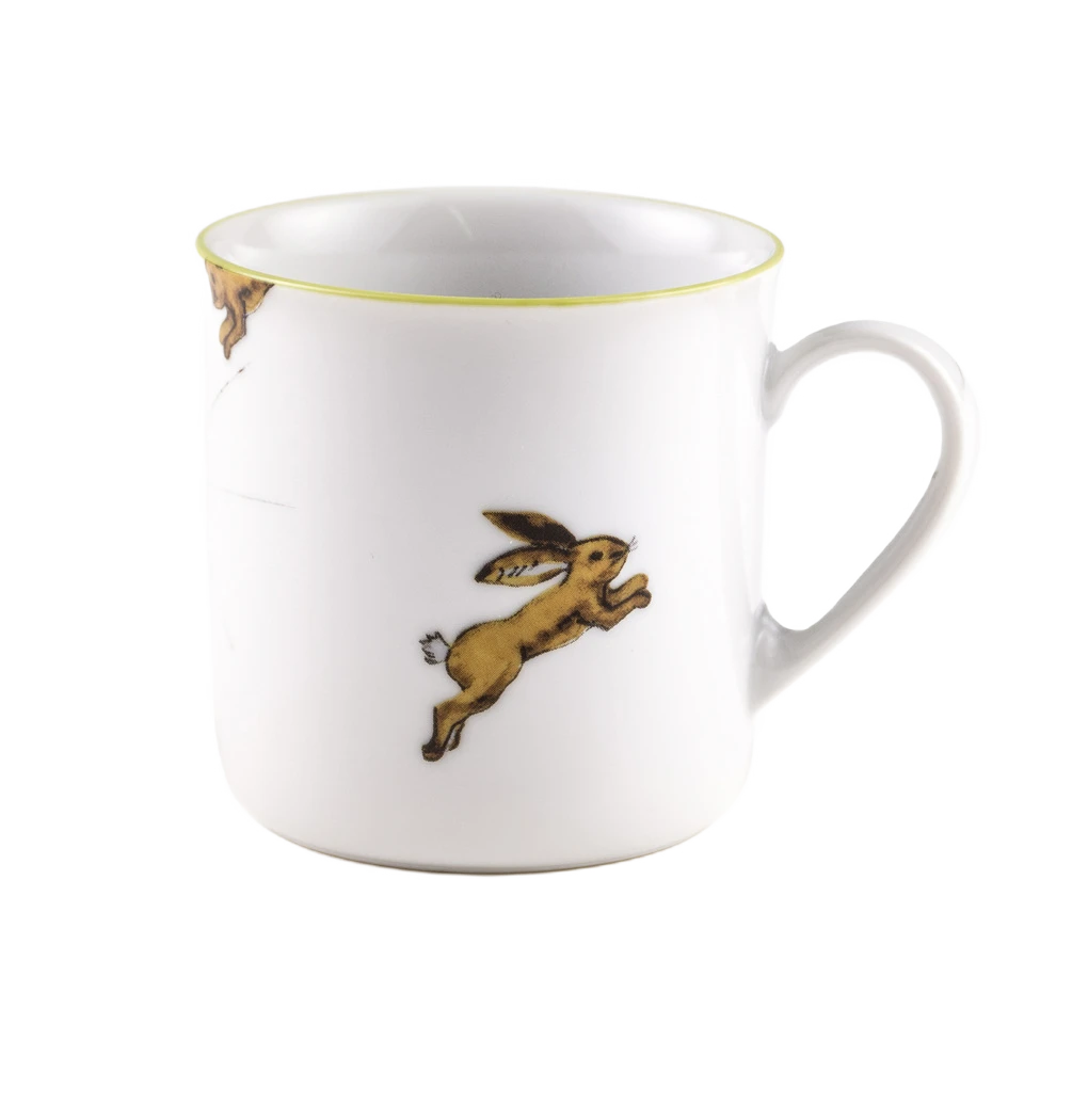 Green Porcelain Collection Cup From Litolff, 1946 3 Green Porcelain Collection Cup From Litolff, 1946