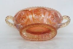 Imperial Star And File Marigold Carnival Glass Sawtooth Bowl With Handles 18 Imperial Star And File Marigold Carnival Glass Sawtooth Bowl With Handles -Lenox Shop imperial star and file marigold carnival glass sawtooth bowl with handles 0353