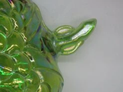 Indiana Carnival Glass Iridescent Green Grape Serving Salad Fruit Bowl -Lenox Shop indiana carnival glass iridescent green grape serving salad fruit bowl 1224