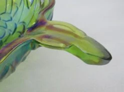 Indiana Carnival Glass Iridescent Green Grape Serving Salad Fruit Bowl -Lenox Shop indiana carnival glass iridescent green grape serving salad fruit bowl 6442