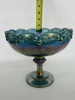 Indiana Garland Teardrop Carnival Glass Iridescent Large Pedestal Compote 14 Indiana Garland Teardrop Carnival Glass Iridescent Large Pedestal Compote -Lenox Shop indiana garland teardrop carnival glass iridescent large pedestal compote 0575