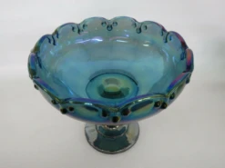 Indiana Garland Teardrop Carnival Glass Iridescent Large Pedestal Compote 21 Indiana Garland Teardrop Carnival Glass Iridescent Large Pedestal Compote -Lenox Shop indiana garland teardrop carnival glass iridescent large pedestal compote 0853