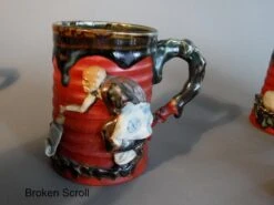 Japanese Sumida Gawa Pottery Tankard And 6 Mugs Artist Signed - 7 Pieces 21 Japanese Sumida Gawa Pottery Tankard And 6 Mugs Artist Signed - 7 Pieces -Lenox Shop japanese sumida gawa pottery tankard and 6 mugs artist signed 7 pieces 0777