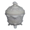 Jeannette Shell Pink Milk Glass Footed Candy Dish With Lid -Lenox Shop jeannette shell pink milk glass footed candy dish with lid 2154