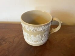 Large Antique Early 19th Century English Jasperware Porter's Mug Decorated With Griffons 17 Large Antique Early 19th Century English Jasperware Porter's Mug Decorated With Griffons -Lenox Shop large antique early 19th century english jasperware porters mug decorated with griffons 9809