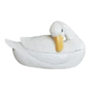 Large Ceramic Cream Painted Covered Duck Tureen With Feather Ladle -Lenox Shop large ceramic cream painted covered duck tureen with feather ladle 5530