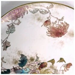 Royal Doulton Large English Doulton & Company Porcelain Gilt Chrysanthemum Tray / Platter -Lenox Shop large english doulton and company porcelain gilt chrysanthemum tray platter 1464