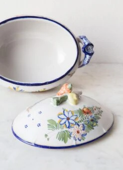 Large Hand Painted Terracotta Tureen By Montagnon, 1900s 9 Large Hand Painted Terracotta Tureen By Montagnon, 1900s -Lenox Shop large hand painted terracotta tureen by montagnon 1900s 5863