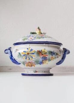 Large Hand Painted Terracotta Tureen By Montagnon, 1900s 13 Large Hand Painted Terracotta Tureen By Montagnon, 1900s -Lenox Shop large hand painted terracotta tureen by montagnon 1900s 6653