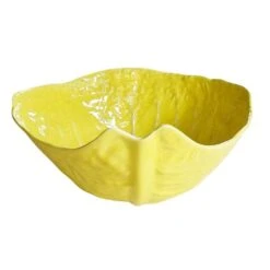 Large Yellow Ceramic Portuguese Lettuceware Serving Bowl After Dodie Thayer By Secla 11 Large Yellow Ceramic Portuguese Lettuceware Serving Bowl After Dodie Thayer By Secla -Lenox Shop large yellow ceramic portuguese lettuceware serving bowl after dodie thayer by secla 4382