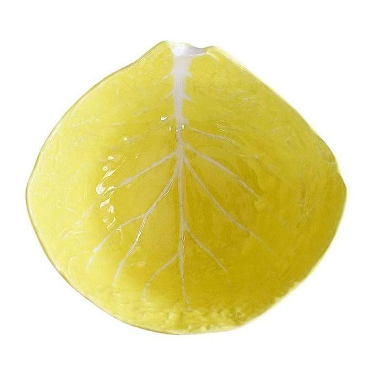 Large Yellow Ceramic Portuguese Lettuceware Serving Bowl After Dodie Thayer By Secla 5 Large Yellow Ceramic Portuguese Lettuceware Serving Bowl After Dodie Thayer By Secla - Image 3