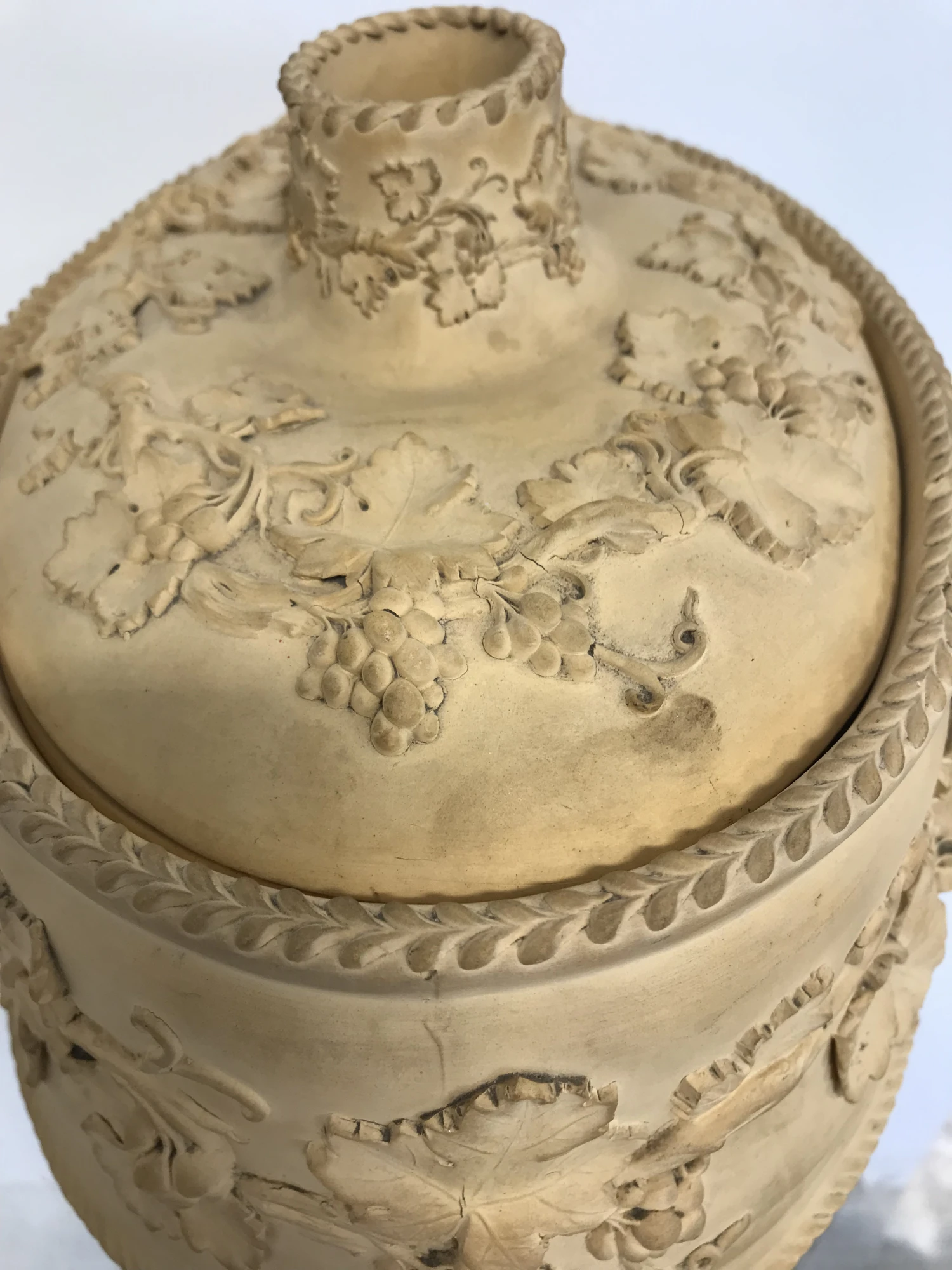 Late 19th Century Large 3pc Antique Wedgwood Caneware Game Pie Dish / Tureen C1870 #4 8 Late 19th Century Large 3pc Antique Wedgwood Caneware Game Pie Dish / Tureen C1870 #4 - Image 6