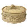 Late 19th Century Large Antique Wedgwood Caneware Cabbage Finial Game Pie Dish / Tureen C1870 #3