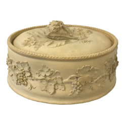 Late 19th Century Large Antique Wedgwood Caneware Cabbage Finial Game Pie Dish / Tureen C1870 #3