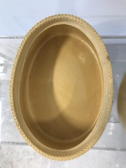 Late 19th Century Large Antique Wedgwood Caneware Cabbage Finial Game Pie Dish / Tureen C1870 #3 -Lenox Shop late 19th century large antique wedgwood caneware cabbage finial game pie dish tureen c1870 3 7810