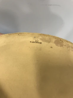 Late 19th Century Large Antique Wedgwood Caneware Cabbage Finial Game Pie Dish / Tureen C1870 #3 -Lenox Shop late 19th century large antique wedgwood caneware cabbage finial game pie dish tureen c1870 3 9775