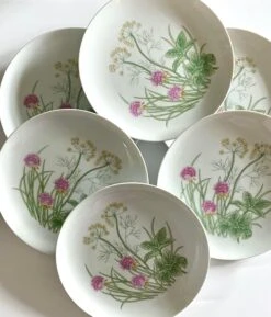 Late 20th Century ‘Herbs & Spices’ Salad Plates By Shafford - Set Of 6 -Lenox Shop late 20th century herbs and spices salad plates by shafford set of 6 5425