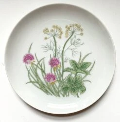 Late 20th Century ‘Herbs & Spices’ Salad Plates By Shafford - Set Of 6 -Lenox Shop late 20th century herbs and spices salad plates by shafford set of 6 5518