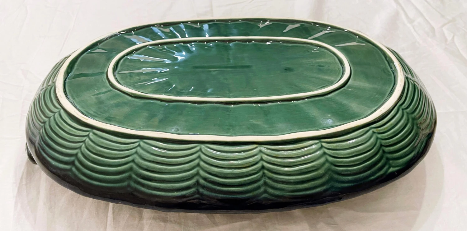 Late 20th Century Verdigris Serving Platter With Scale And Fish Motif 8 Late 20th Century Verdigris Serving Platter With Scale And Fish Motif - Image 6