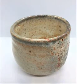 Late 20th Century Warren Mackenzie Mottled Glaze Yunomi Tea Bowl With Stamped Mark -Lenox Shop late 20th century warren mackenzie mottled glaze yunomi tea bowl with stamped mark 4267