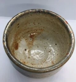 Late 20th Century Warren Mackenzie Mottled Glaze Yunomi Tea Bowl With Stamped Mark -Lenox Shop late 20th century warren mackenzie mottled glaze yunomi tea bowl with stamped mark 8887